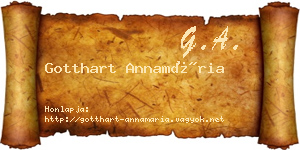 Gotthart Annamária névjegykártya