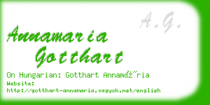 annamaria gotthart business card